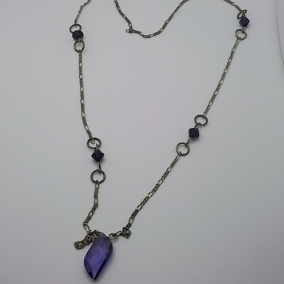 Purple Cut Pendent Necklace - Picture 6 of 6